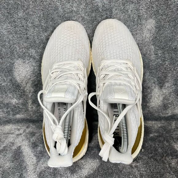 Adidas UltraBoost 4.0 DNA White Gold Metallic 2021- Men Size  8.5 - Picture 3 of 8